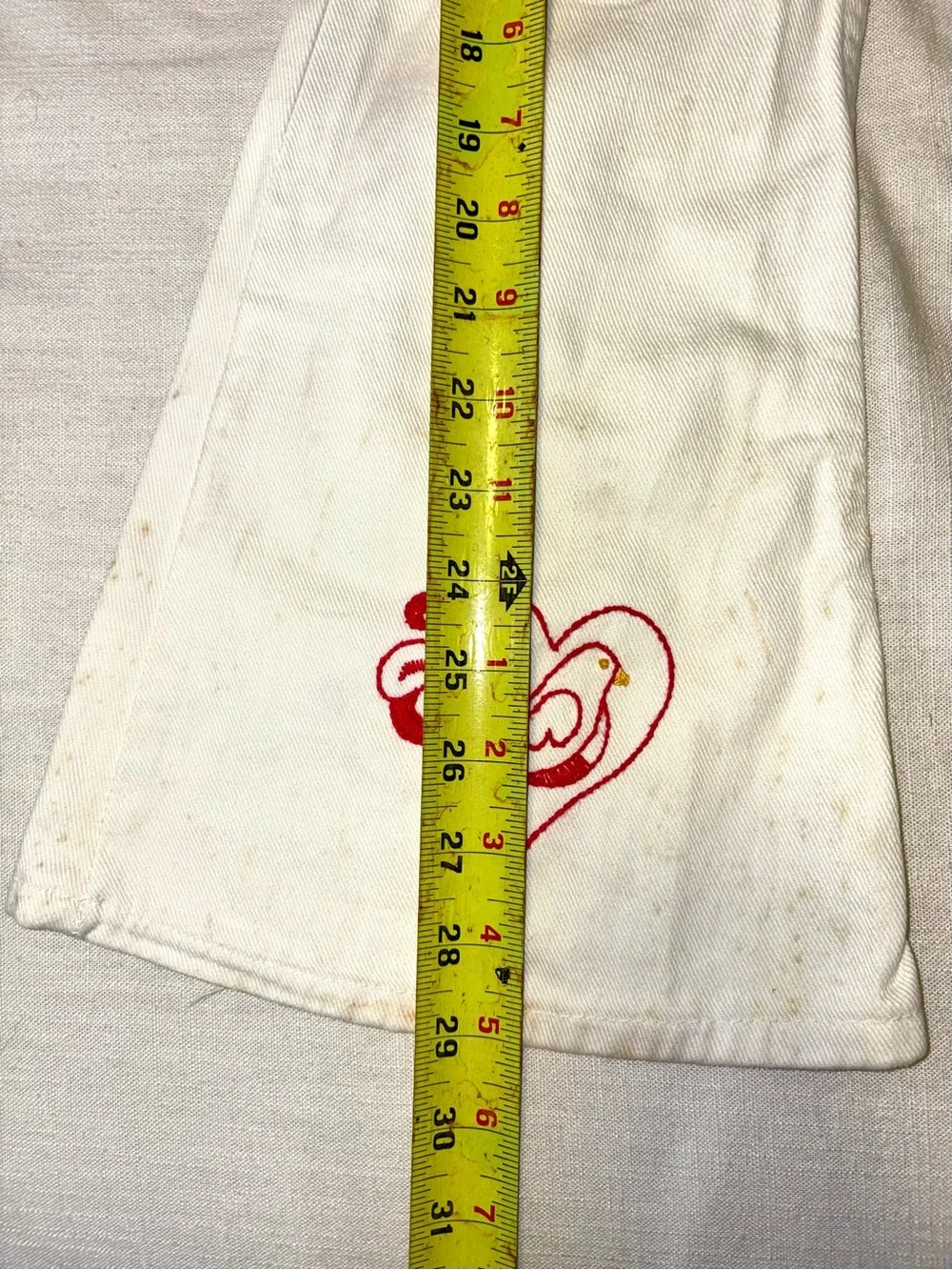 Wrangler white flared